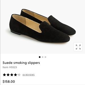 NWT J.Crew Suede Smoking Slippers - BRAND NEW